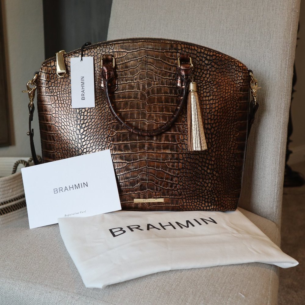 Large Duxbury Satchel in Brown Milan - Beautiful!